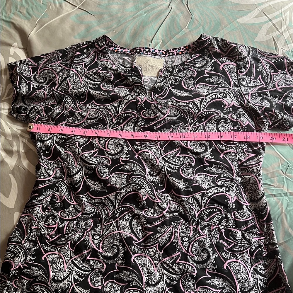 Black and Pink Paisley Top
